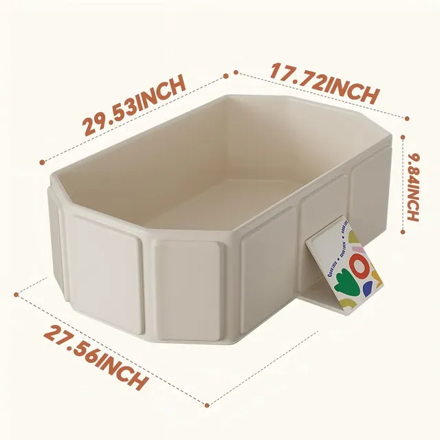Baignoire pliable portable bébé PVC menthe rectangulaire… – vue 6