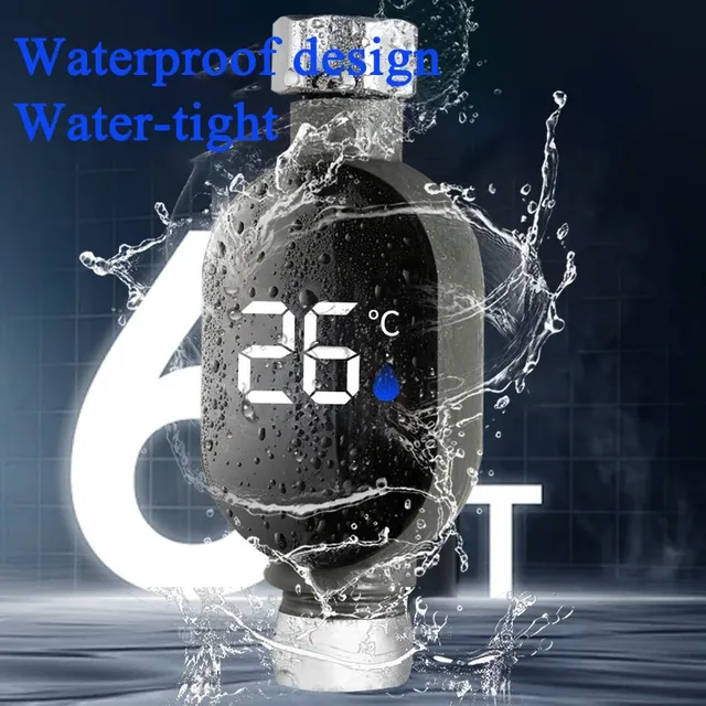 Thermomètre de douche d'eau domestique avec affichage… – vue 2