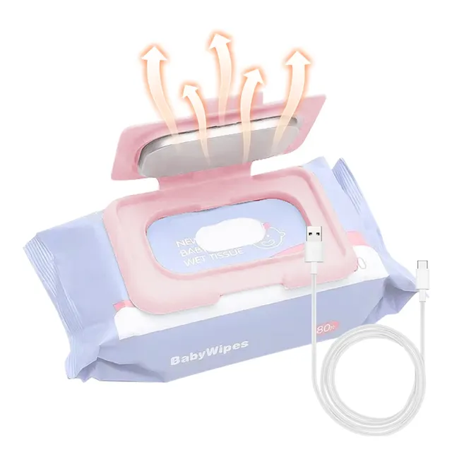 Chauffe lingettes portable bébé 5V câble inclus fixation… – vue 2