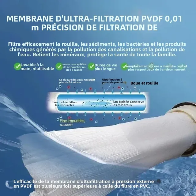 Purificateur d'eau UF 1500L à haut débit pour toute la… – vue 5