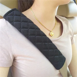 Juste de ceinture de sécurité en peluche douce pour voiture, coussin de conduite confortable, sangle initiée, étui de style de voiture, 1 paire