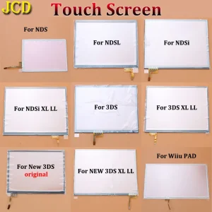 JCD écran tactile panneau affichage numériseur verre pour NDS Lite NDSL NDSi LL XL pour 3DS 3DSLL 3DSXL nouveau 3DS XL LL WiiU PAD Console