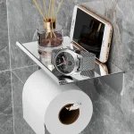 Porte-papier hygiénique avec téléphone portable, étagère de Placement, rouleau de papier toilette, étagère de rangement, porte-mouchoir, accessoires de salle de bains