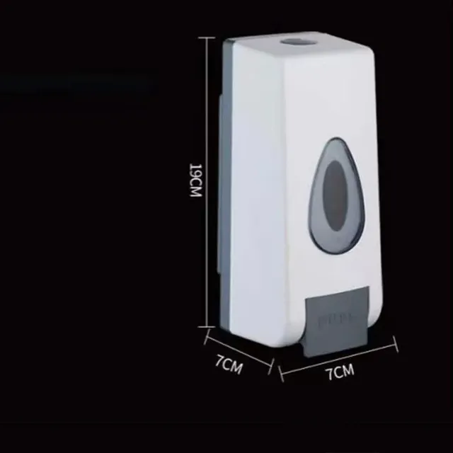Distributeur savon mural 350ml ABS inoxydable chromé… – vue 6
