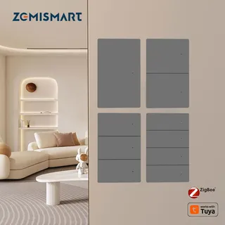 Commutateur intelligent Zigbee US AU Type bouton poussoir en alliage…