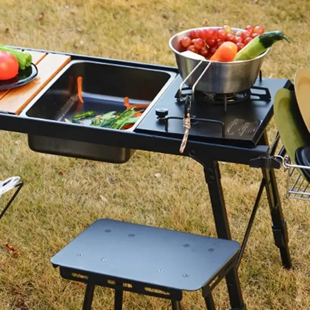 Évier de Camping Portable en acier inoxydable – vue 2