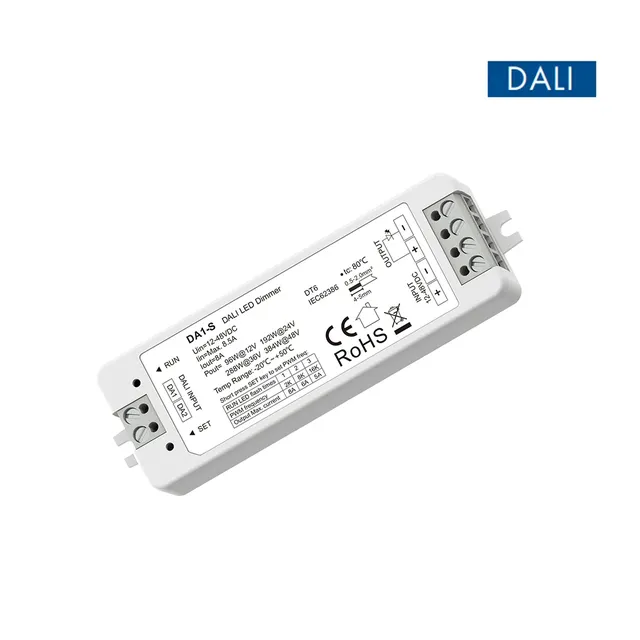 Variateur LED DALI avec interrupteur poussoir
