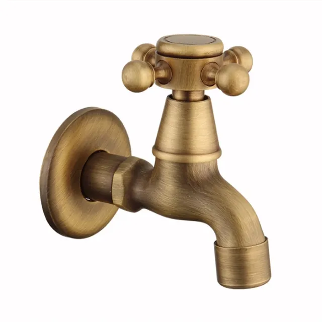 Robinet mural laiton bronze antique brossé style vintage… – vue 6