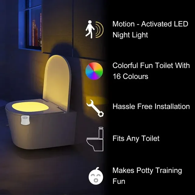 Capteur de mouvement lumière sans fil LED veilleuse RGB… – vue 2