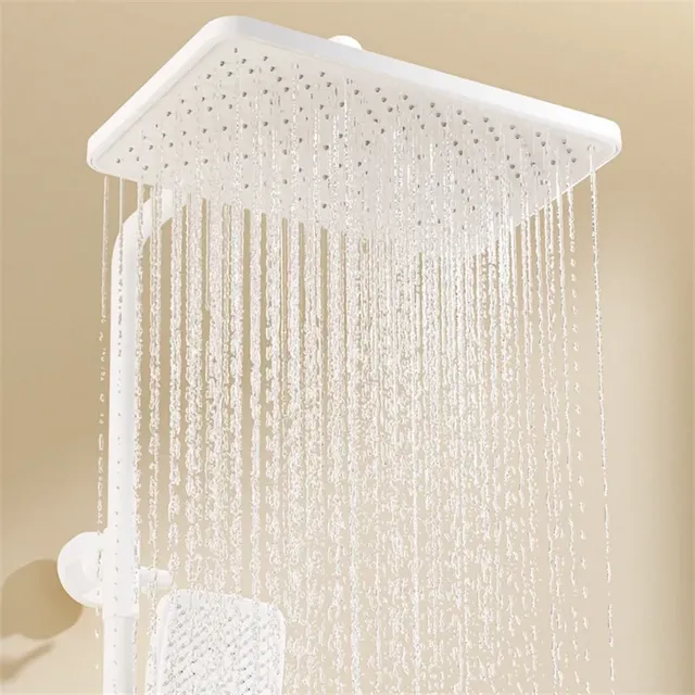 Colonne douche murale blanche affichage numérique led… – vue 5