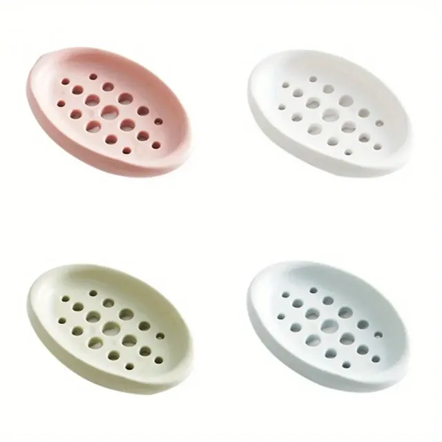 Oval Silicone Soap Dish with Self Draining… – vue 5