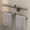 Porte-serviettes auto-adhésif, porte-serviettes de salle de bain, sans perçage, organisateurs de salle de bains, étagères de salle de bains, lavabo, porte-monnaie et montre Porte-serviettes auto-adhésif, porte-serviettes de salle de bain, sans perçage, organisateurs de salle de bains, étagères de salle de bains, lavabo, porte-monnaie et montre