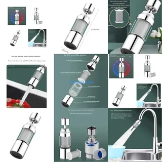 Aérateur filtrant robinet cuisine inox chromé transparent cartouche…
