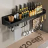 Support rangement mural cuisine inox brossé gris… – vue 5