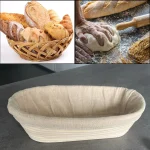 Fournitures de cuisson ovales Banneton Brotform, panier à pain en rotin à levain, pâte tissée, paniers à pain, Gadgets de cuisine
