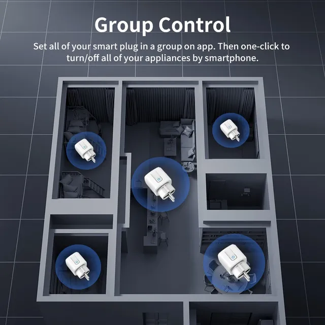 TNCE TUYA prise intelligente WiFi ou Zigbee3.0 prise EU… – vue 6