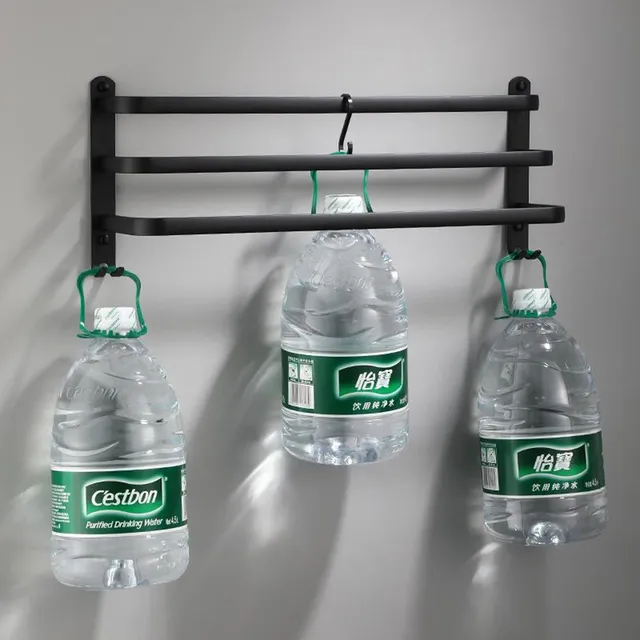Porte-serviettes de salle de bain 3 couches sans perceuse – vue 5