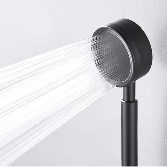 Pommeau de douche noir en acier inoxydable – vue 4