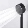 Pommeau de douche noir en acier inoxydable – vue 4