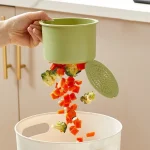 Panier de passoire suspendu pour évier, créatif, sans poinçonnage, couvercle inférieur ouvrable, collecteur de déchets d&rsquo;évier détachable, outil de cuisine