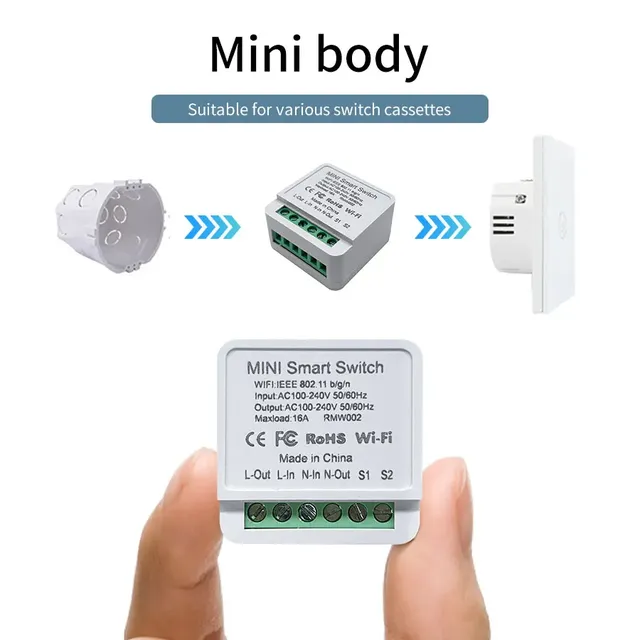Mini Module de commutation intelligent WiFi 16A/20A – vue 5