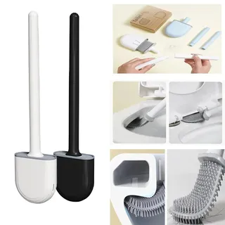 Brosse de toilette murale en Silicone souple