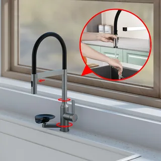Nouveau robinets de cuisine 2 en 1 avec lave-tasse