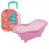 Poupée bébé réaliste silicone bain baignoire rose… – vue 4