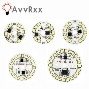 Puce LED pour ampoule 3W 5W 7W 9W 12W SMD 2835 perles de lumière rondes AC 220V-240V, projecteur d’éclairage à puce 90 Lumen/W Puce LED pour ampoule 3W 5W 7W 9W 12W SMD 2835 perles de lumière rondes AC 220V-240V, projecteur d’éclairage à puce 90 Lumen/W