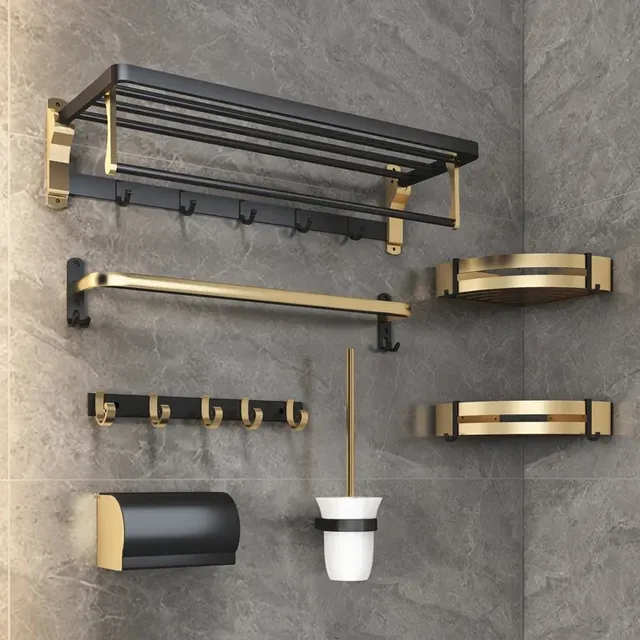 Ensemble mural accessoires salle bain aluminium épaissi…