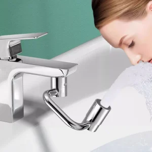 Extension de robinet de cuisine pivotante en acier inoxydable, 1 pièce, universel, résistant aux éclaboussures, double Mode, accessoires d&rsquo;évier de salle de bains avec adaptateur