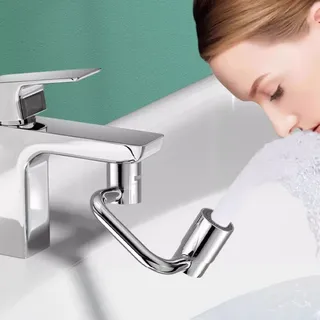 Extension de robinet de cuisine pivotante en acier inoxydable