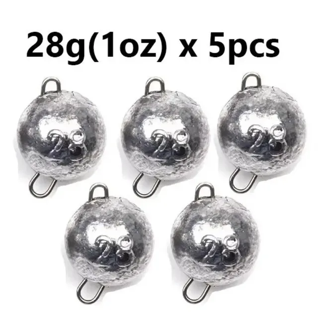 5 pièces/lot plombs de pêche 28g poids de balle d'eau…