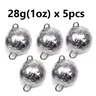 5 pièces/lot plombs de pêche 28g poids de balle d'eau… – vue 1
