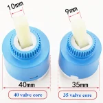 Robinet mitigeur à cartouche à disque en céramique, cartouche thermostatique, Valve à disque, cartouches en plastique PP et céramique pour mélangeur 35/40MM