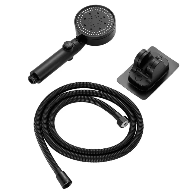 Pommeau de douche réglable argent/noir 3 pièces/ensemble – vue 5