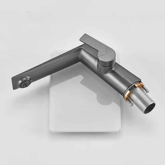 Robinet mitigeur monocommande lavabo vasque laiton blanc… – vue 7
