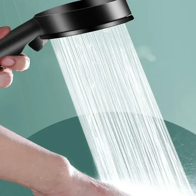 Pommeau douche manuel chromé ergonomique ABS silicone… – vue 6