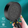 Pommeau de douche rehausseur noir – vue 6