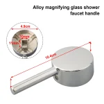 Poignée de robinet Durable, poignée de robinet d&rsquo;eau, levier de voyage, robinets de bain et de douche, lavabo chromé pour salle de bains et toilettes