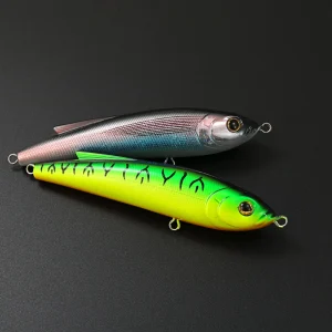 Leurre de pêche au crayon coulant Variable 14mm 62g Big Gam Stickbait Wobblers appât dur artificiel avec aileron Dorsal pour thon