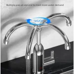 3000W chauffe-eau électrique robinet de cuisine robinet d&rsquo;eau chaude froide double usage écran LCD chauffage instantané chauffe-eau robinets d&rsquo;eau
