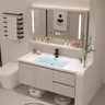 Évier moderne salle de bain armoire lumière LED miroir… – vue 4