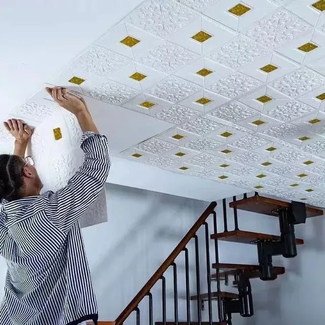 Papier peint panneau mural à motifs de brique 3D – vue 2