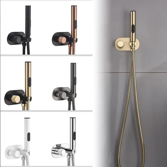 Robinet de bain rond élégant en laiton avec mitigeur… – vue 2