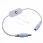 Gradateur tactile à bande LED, contrôle de la luminosité, interrupteur à 1 touche, réglage de l&rsquo;interrupteur, 3528, 5050, 5630, 12V-24V