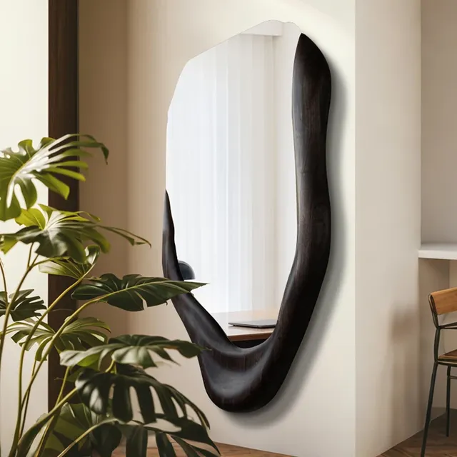 Miroir mural irrégulier salon moderne filles hommes… – vue 2