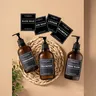 Ensemble distributeur de savon avec étiquettes – vue 2