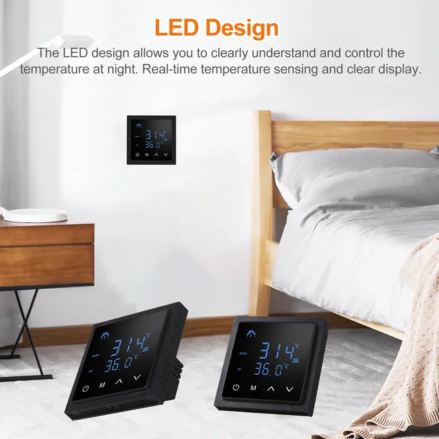 Thermostat intelligent 16A – vue 2