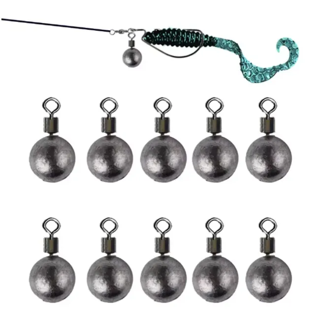 Plombs sphériques émerillon pivotant360degrés martelés…